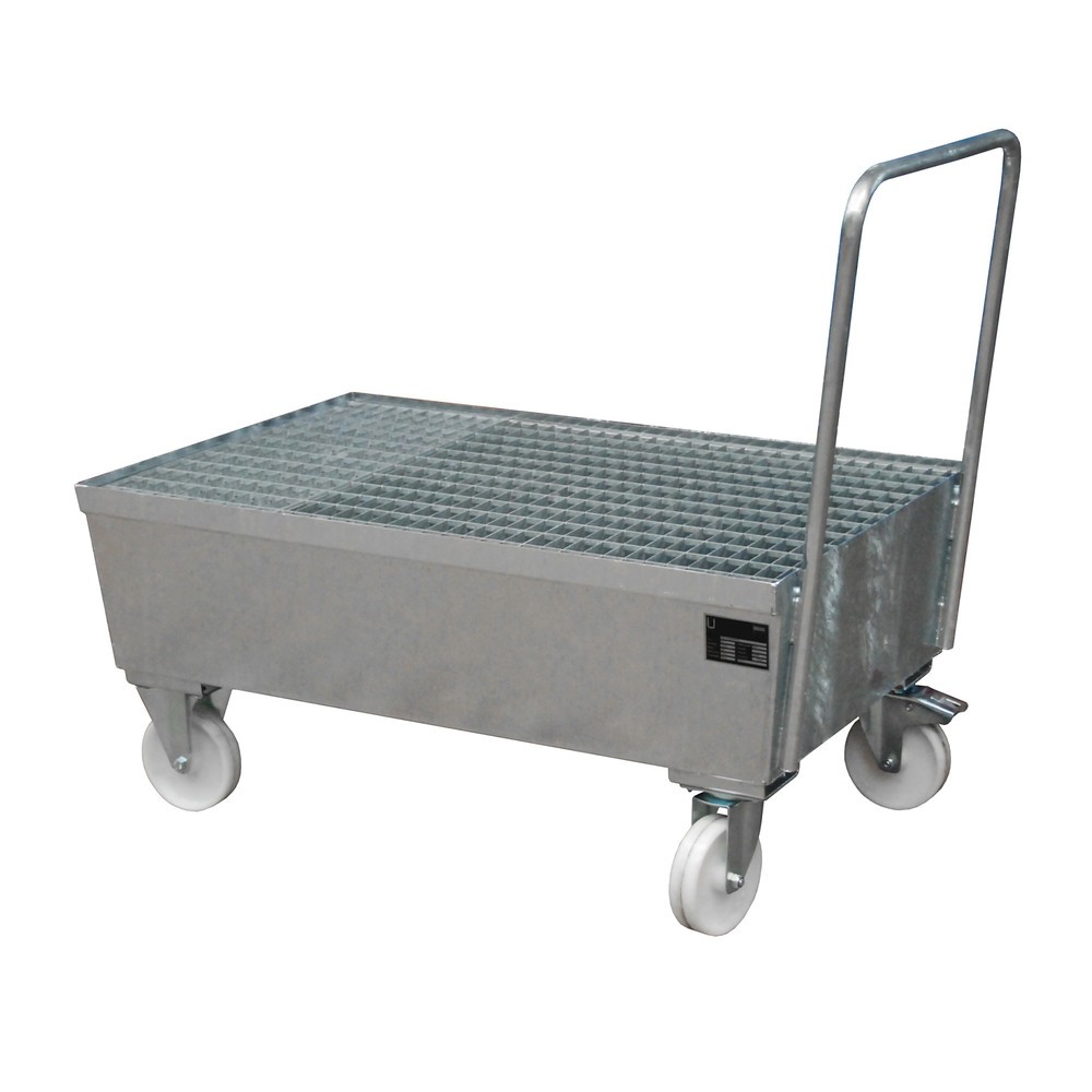 Obrázek produktu: Bauer® Sběrná vana, mobilní, 2x 200 l nastojato, objem 225 l, žárově zinkováno