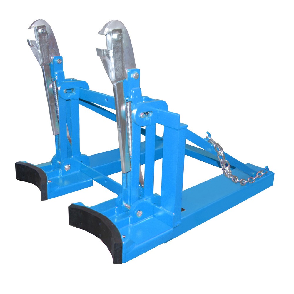 Číslo obrázku produktu 1: Bauer® Podavač sudů, ocelové a plastové L-válcové sudy, nosnost 1 600 kg, RAL 5012 světle modrá