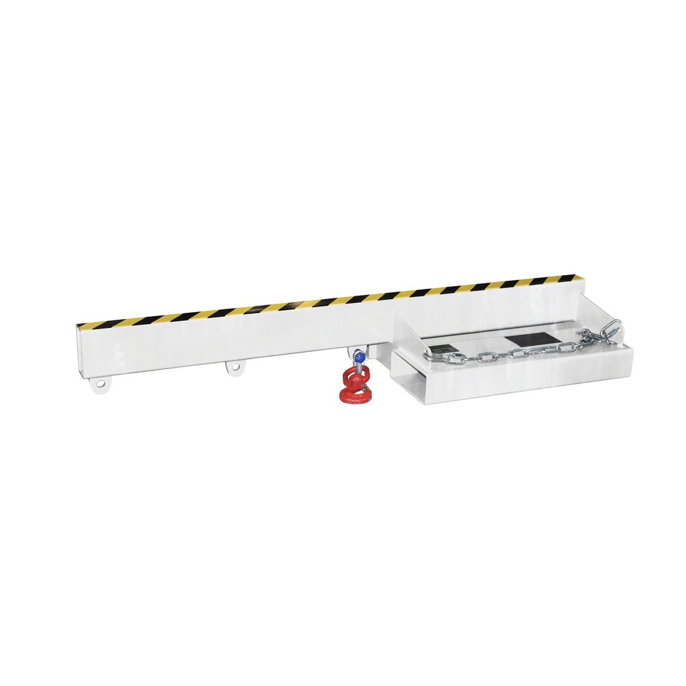 Číslo obrázku produktu 2: Bauer® Rameno, model 1, pevné provedení, 3 pozice háku, základní délka 1 600 mm, nosnost 2 500 kg, pozinkované