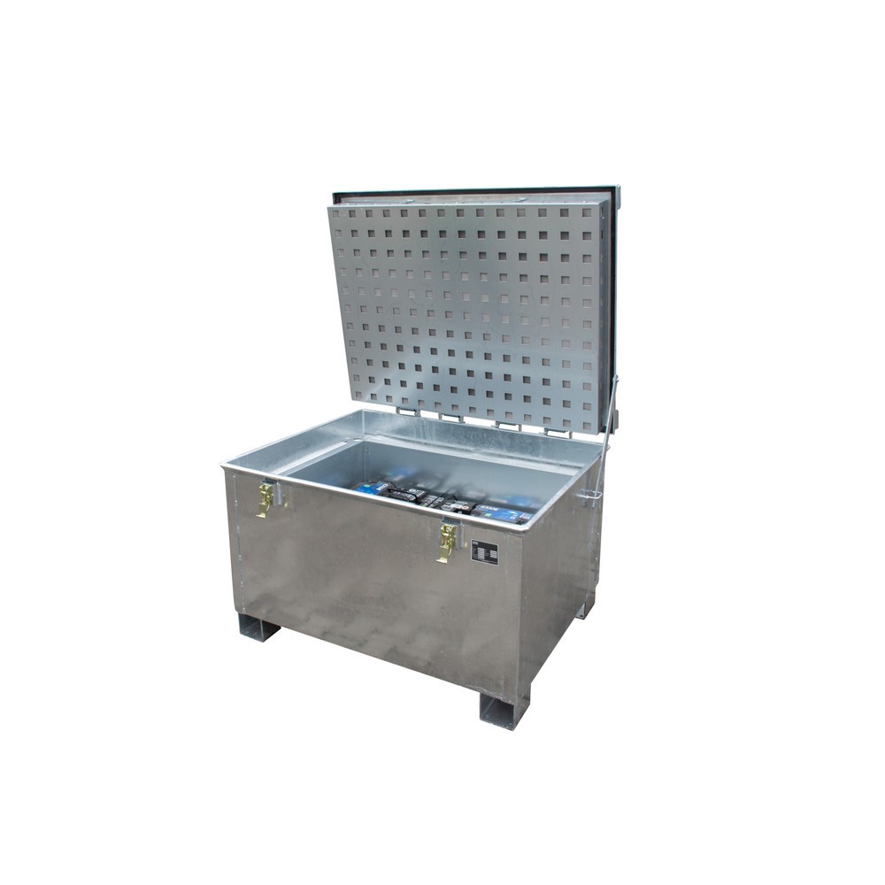 Číslo obrázku produktu 3: Bauer® Skladovací nádoba na lithium-iontové baterie, v×š×h 750 × 1 000 x× 1 200 mm, 280 litrů
