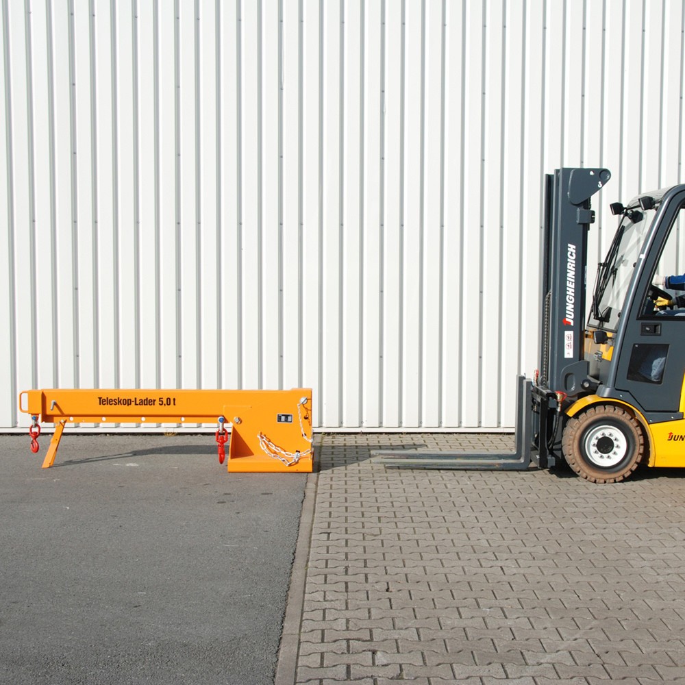 Číslo obrázku produktu 1: Bauer® Teleskopický nakladač, model 1, dosah až 3 690 mm, nosnost až 5 000 kg, žlutooranžový