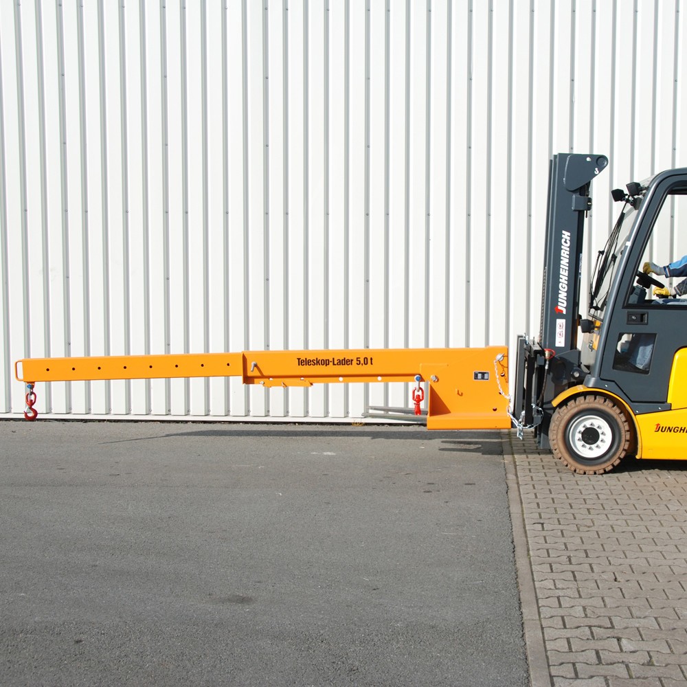 Číslo obrázku produktu 7: Bauer® Teleskopický nakladač, model 1, dosah až 3 690 mm, nosnost až 5 000 kg, žlutooranžový