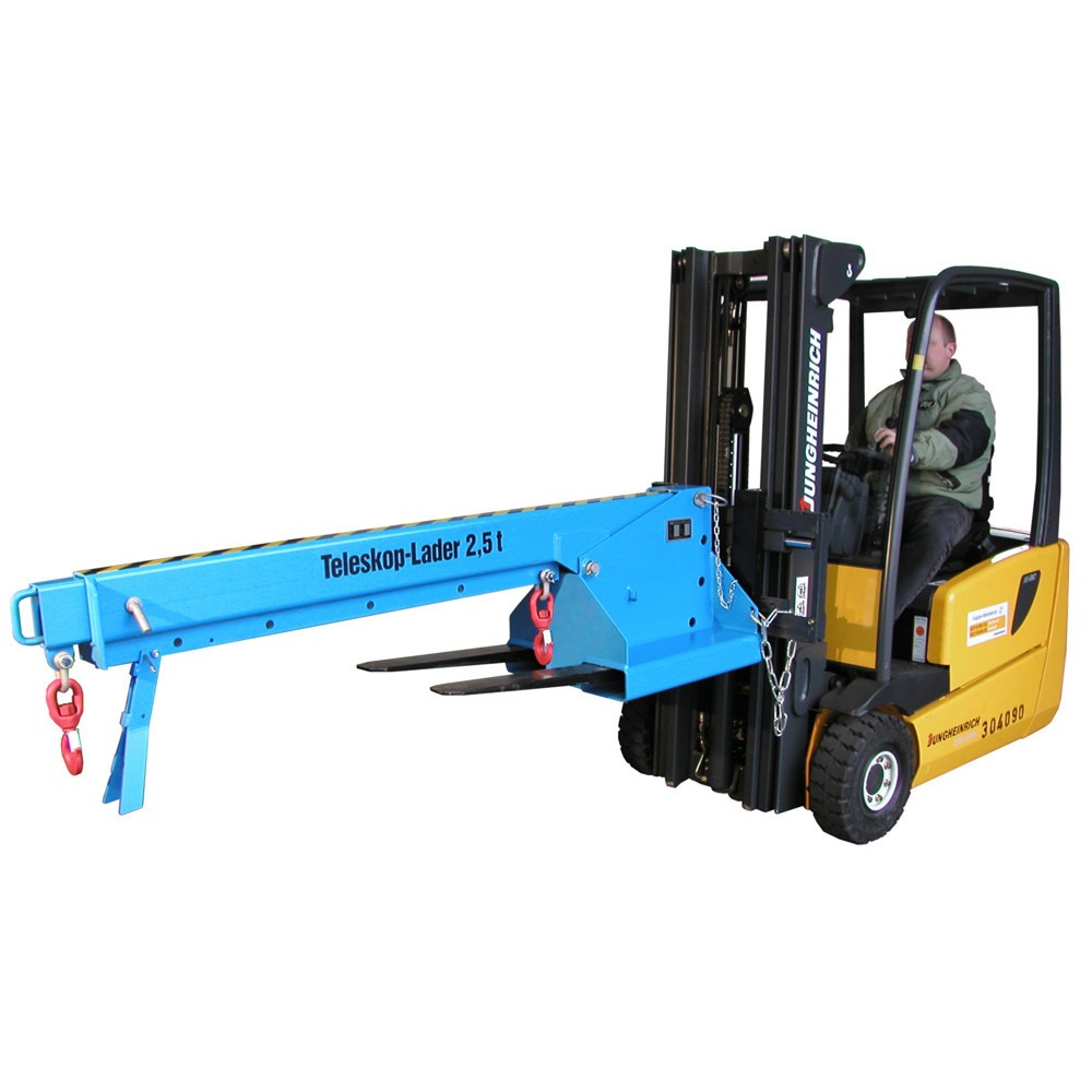 Obrázek produktu: Bauer® Teleskopický nakladač, model 1, dosah až 3 690 mm, nosnost až 2 500 kg, světle modrý