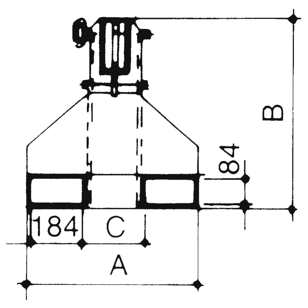 Číslo obrázku produktu 2: Bauer® jeřábové rameno model 2, dosah až 3 655 mm, nosnost až 2 500 kg, žlutooranžové