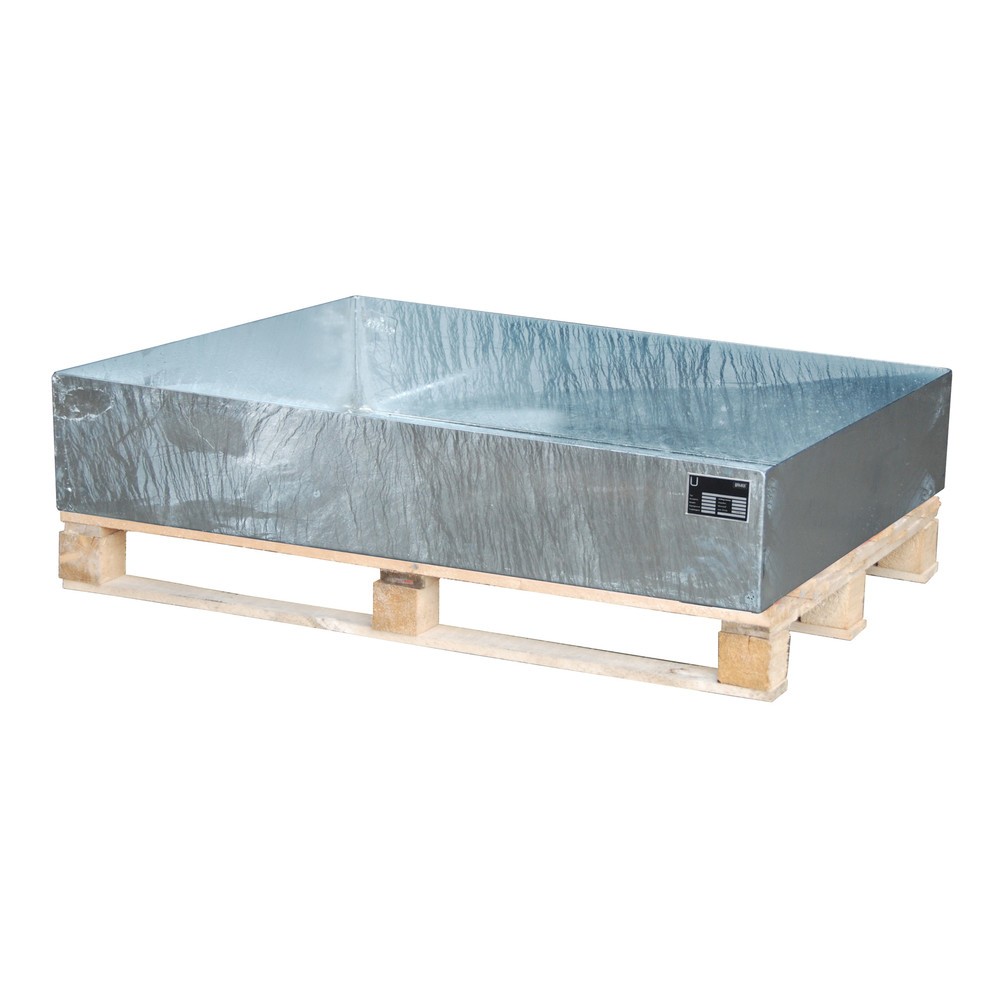 Obrázek produktu: Bauer® Vana na paletu, VxŠxH 260 x 800 x 1200 mm, bez mřížového roštu, žárově zinkovaná