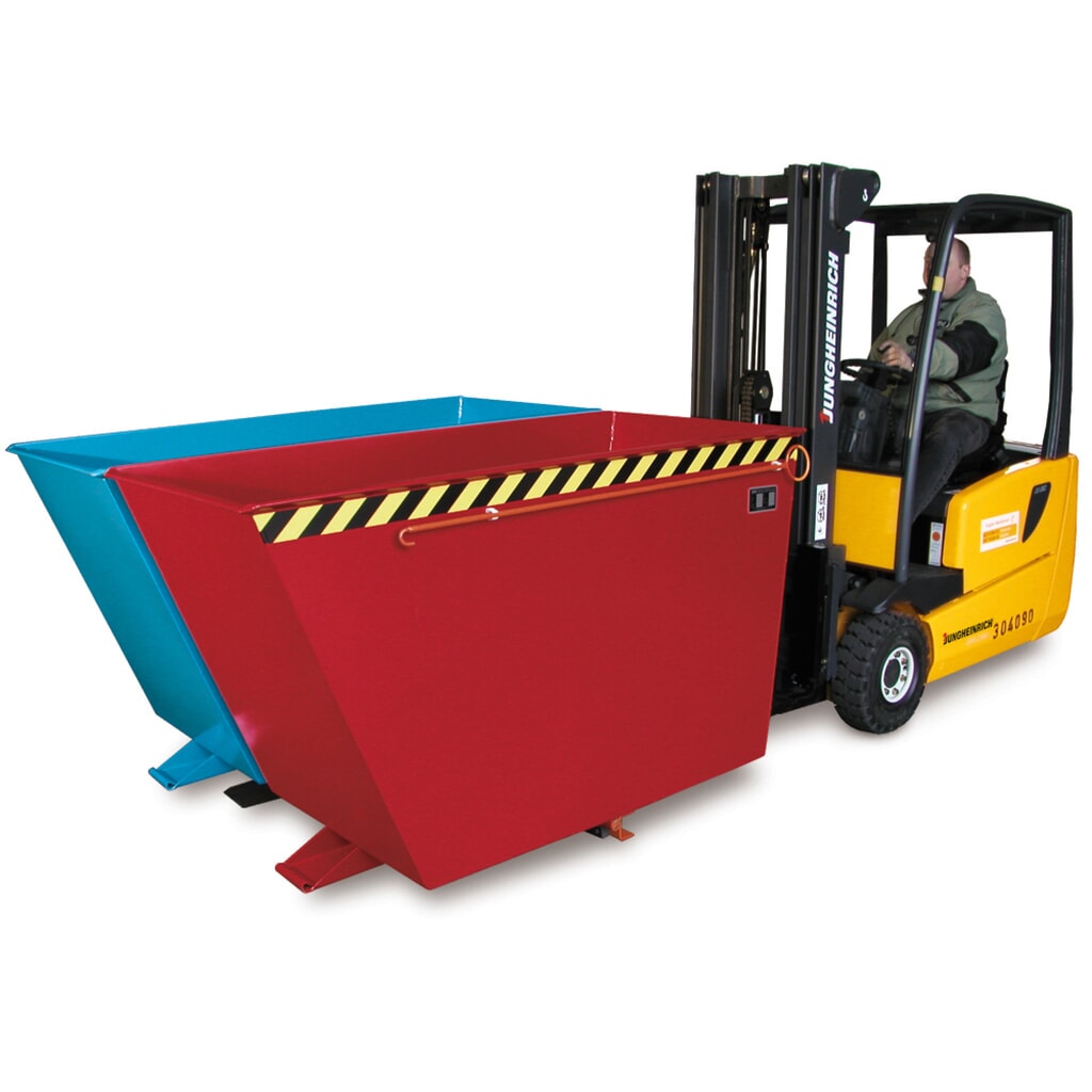 Vyklápěcí zásobník Bauer® Duo, 2 zásobníky, nosnost 1500 kg, objem 2× 0,9 m³ Obrázek produktu: Vyklápěcí zásobník Bauer® Duo, 2 zásobníky, nosnost 1500 kg, objem 2× 0,9 m³