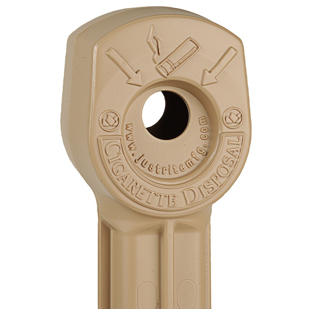 Číslo obrázku produktu 5: Bezpečnostní stojací popelník Justrite®, samozhášecí, 15 litrů, béžová