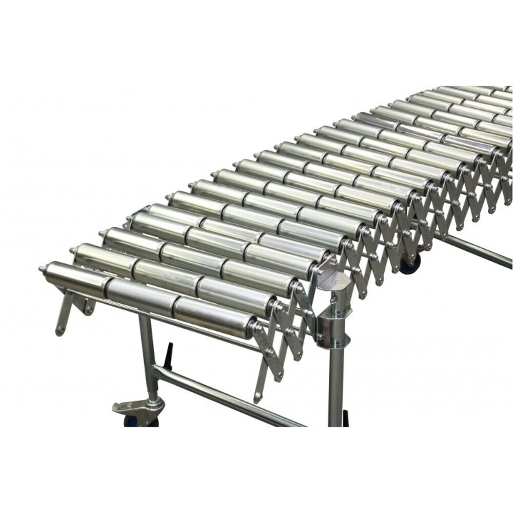 BLUME Scheren-Rollenbahn, Stahlrollen, Bahnbreite, 300 mm, Länge, 2,7 - 6,2 m Obrázek produktu: BLUME Scheren-Rollenbahn, Stahlrollen, Bahnbreite, 300 mm, Länge, 2,7 - 6,2 m