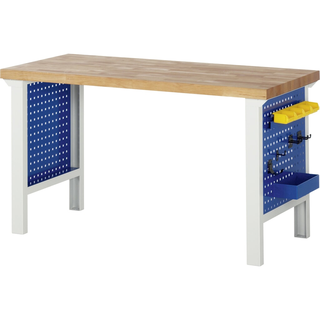 Boční děrovaná deska RAU pro nohu pracovního stolu 7000, VxŠxH 620 x 550 x 2 mm Číslo obrázku produktu 2: Boční děrovaná deska RAU pro nohu pracovního stolu 7000, VxŠxH 620 x 550 x 2 mm