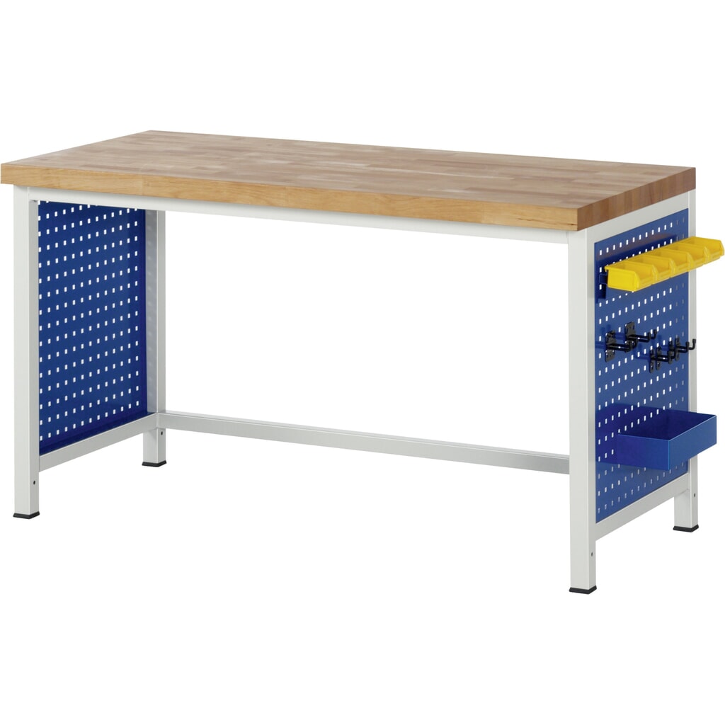 Boční děrovaná deska RAU pro nohu pracovního stolu 8000, VxŠxH 620 x 560 x 2 mm Číslo obrázku produktu 2: Boční děrovaná deska RAU pro nohu pracovního stolu 8000, VxŠxH 620 x 560 x 2 mm