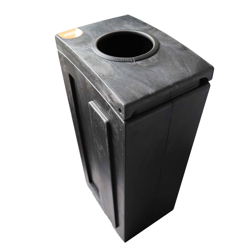 Číslo obrázku produktu 2: Nádoba na odpad BON TON Original se vhazovacím otvorem, vyrobeno ze 100% recyklovaného polypropylenu, 70 litrů, šedá