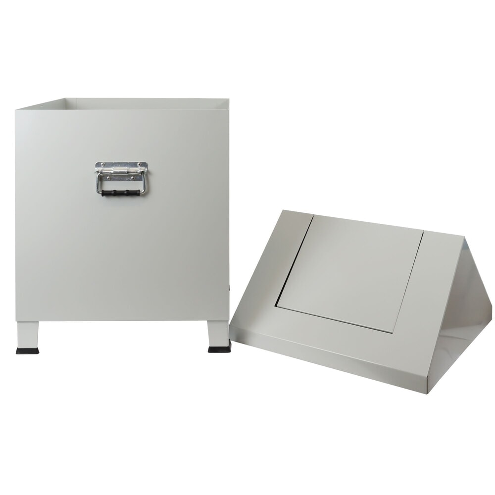 Číslo obrázku produktu 3: Box na čisticí vlnu HEMMDAL, VxŠxH 680 x 400 x 400 mm, světle šedá