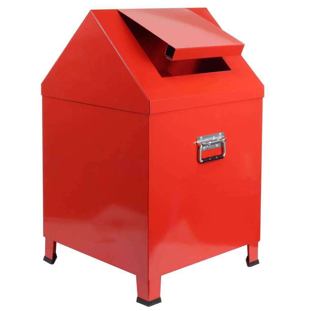 Číslo obrázku produktu 2: Box na čisticí vlnu HEMMDAL, VxŠxH 680 x 400 x 400 mm, ohnivá červená