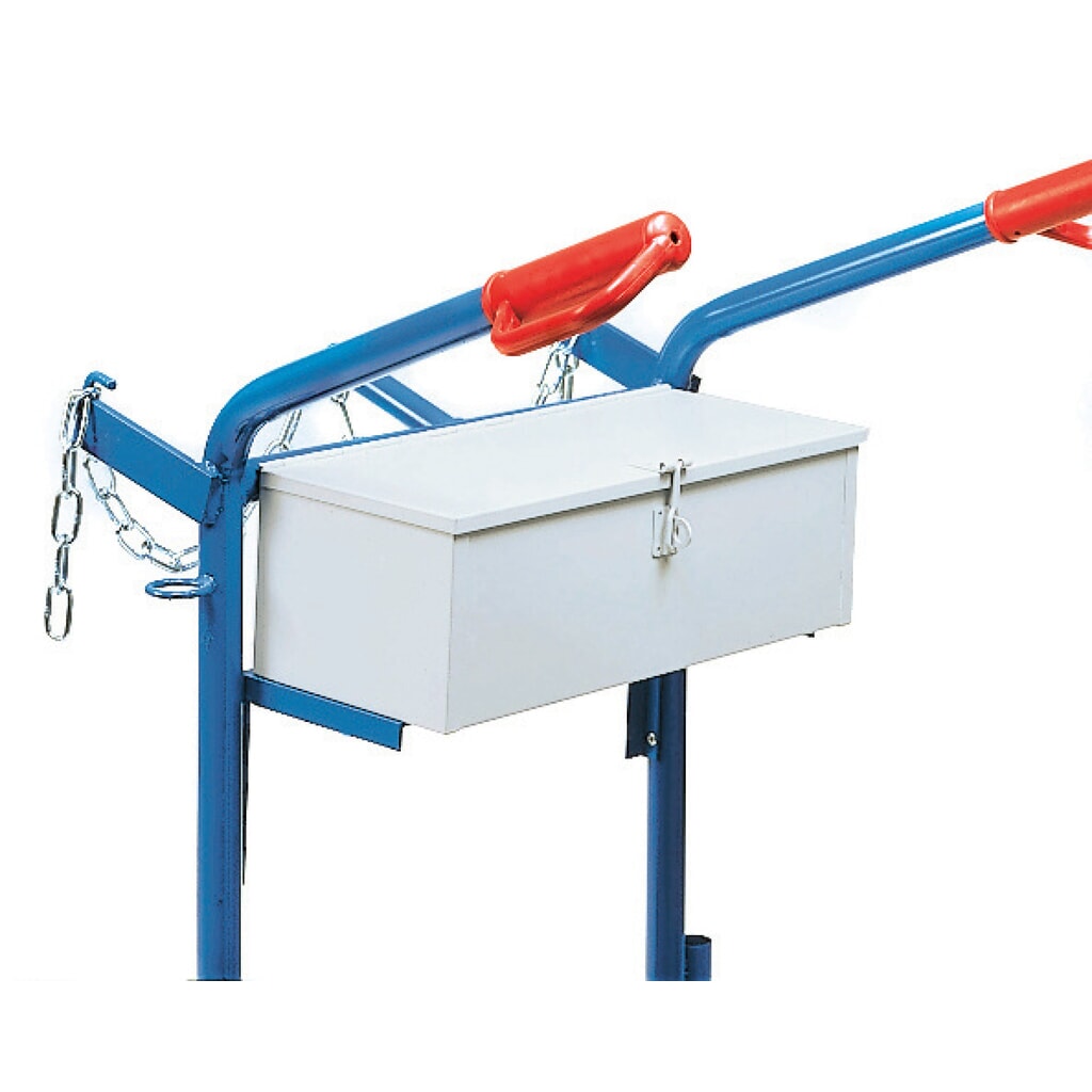 Box na nářadí pro rudl na ocelové lahve fetra®, pro 2 ocelové lahve, VxŠxH 150 x 450 x 200 mm Obrázek produktu: Box na nářadí pro rudl na ocelové lahve fetra®, pro 2 ocelové lahve, VxŠxH 150 x 450 x 200 mm