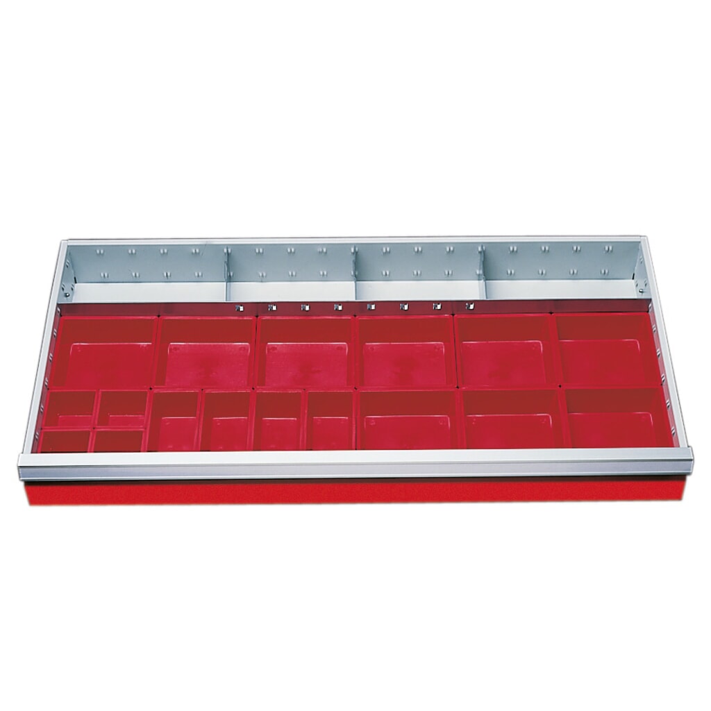 Box na drobné díly pro skříně se zásuvkami Bedrunka+Hirth Profi, šířka 980 mm Obrázek produktu: Box na drobné díly pro skříně se zásuvkami Bedrunka+Hirth Profi, šířka 980 mm