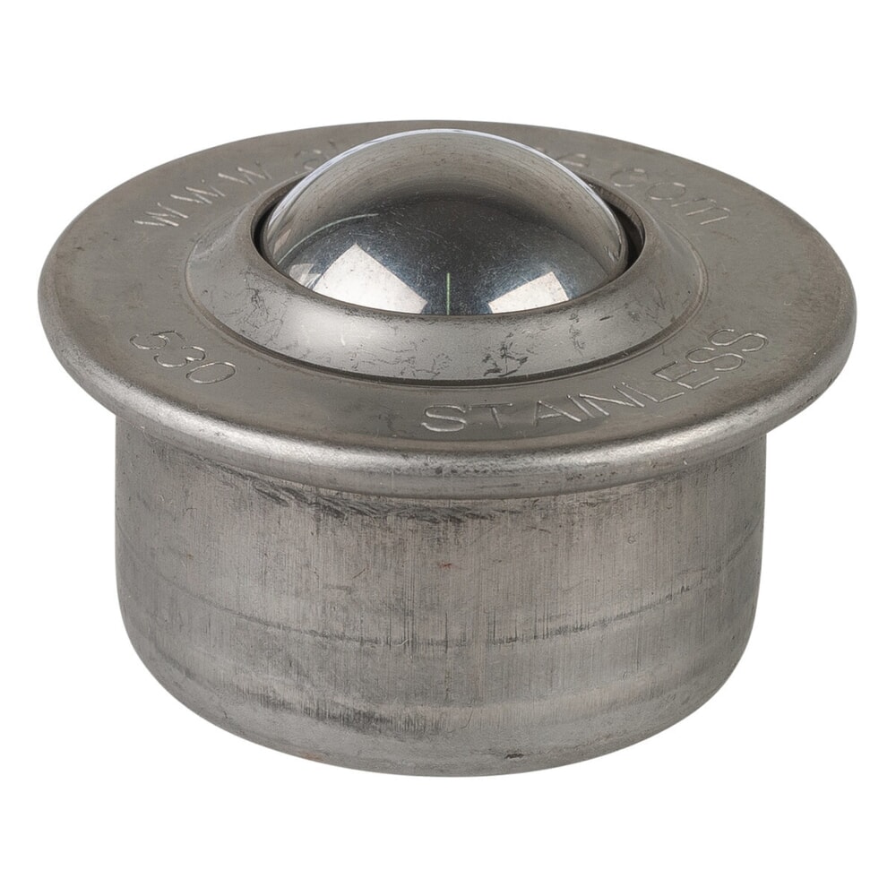 Číslo obrázku produktu 1: Kuličková jednotka, ocel, nerez, Ø 30 mm, nosnost 190 kg