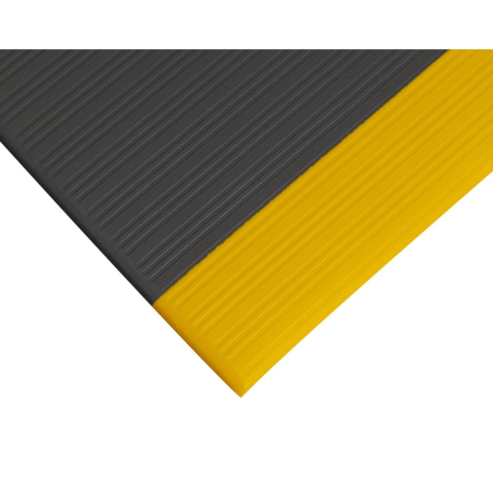 Číslo obrázku produktu 8: Protiúnavová rohož COBA Orthomat® Ribbed, 1vrstvá, šedá/žlutá, Š x D 900 x metráž