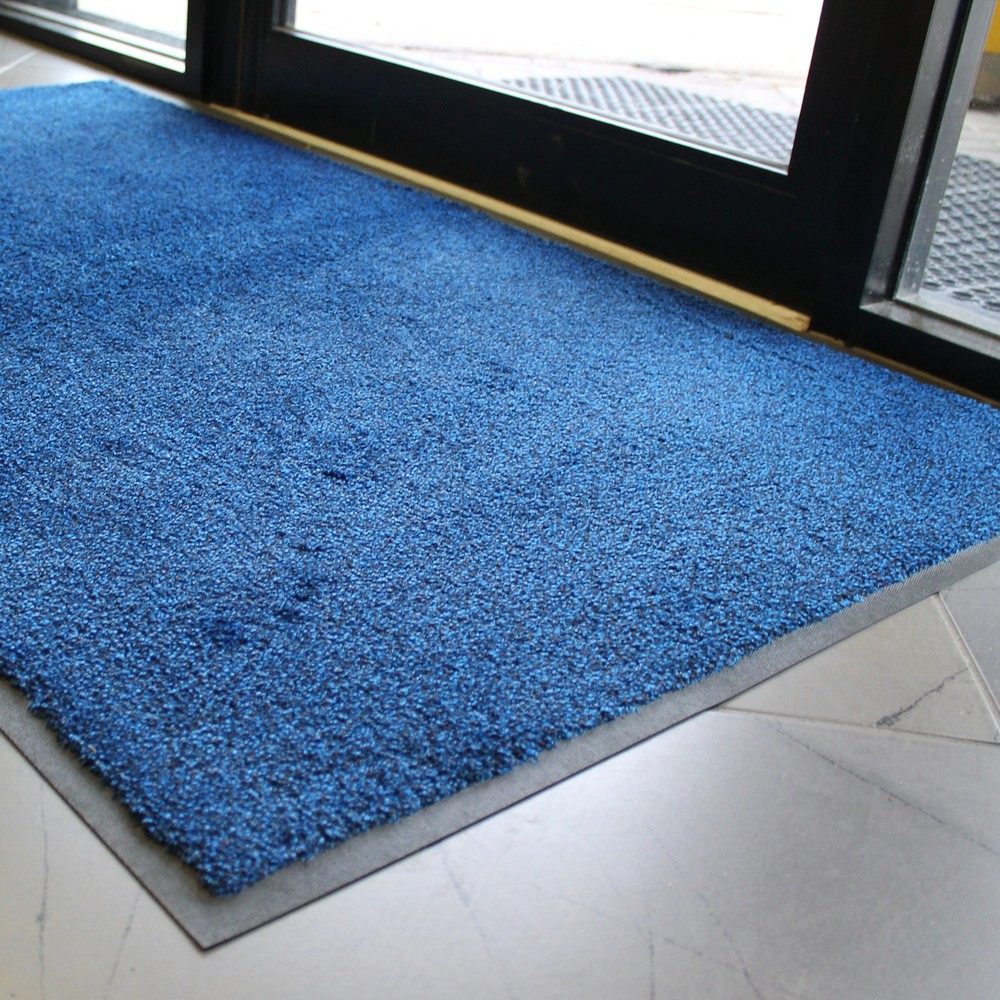 Číslo obrázku produktu 4: COBA Rohož k zachytávání nečistot z nylonu, Š×H 600 × 850 mm, černá/modrá