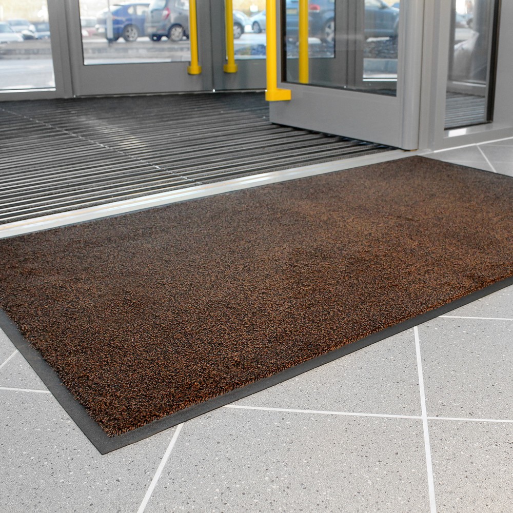 Číslo obrázku produktu 4: COBA Rohož k zachytávání nečistot z nylonu, Š×H 600 × 850 mm, černá/hnědá