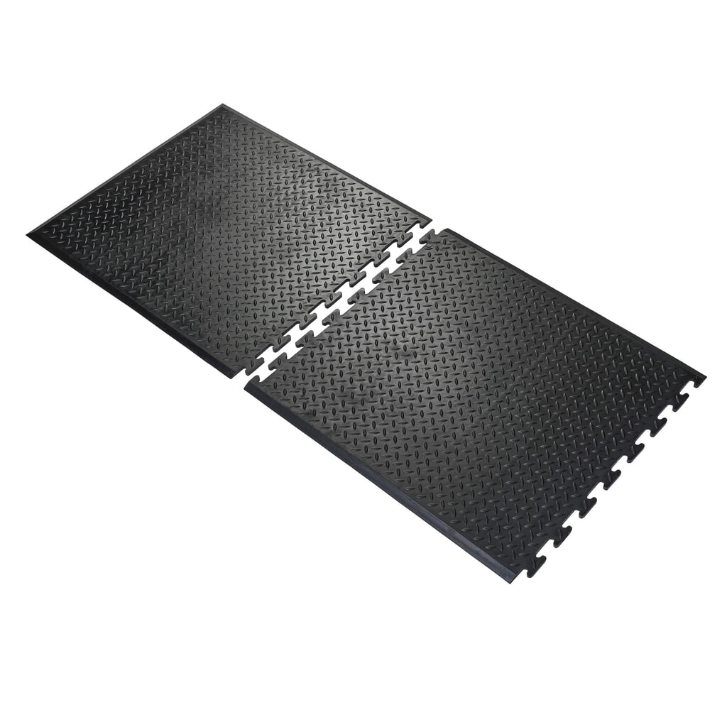 COBA Pracovní rohož Comfort-Lok, koncový dílec, ŠxH 700 x 800 mm, černá Číslo obrázku produktu 2: COBA Pracovní rohož Comfort-Lok, koncový dílec, ŠxH 700 x 800 mm, černá