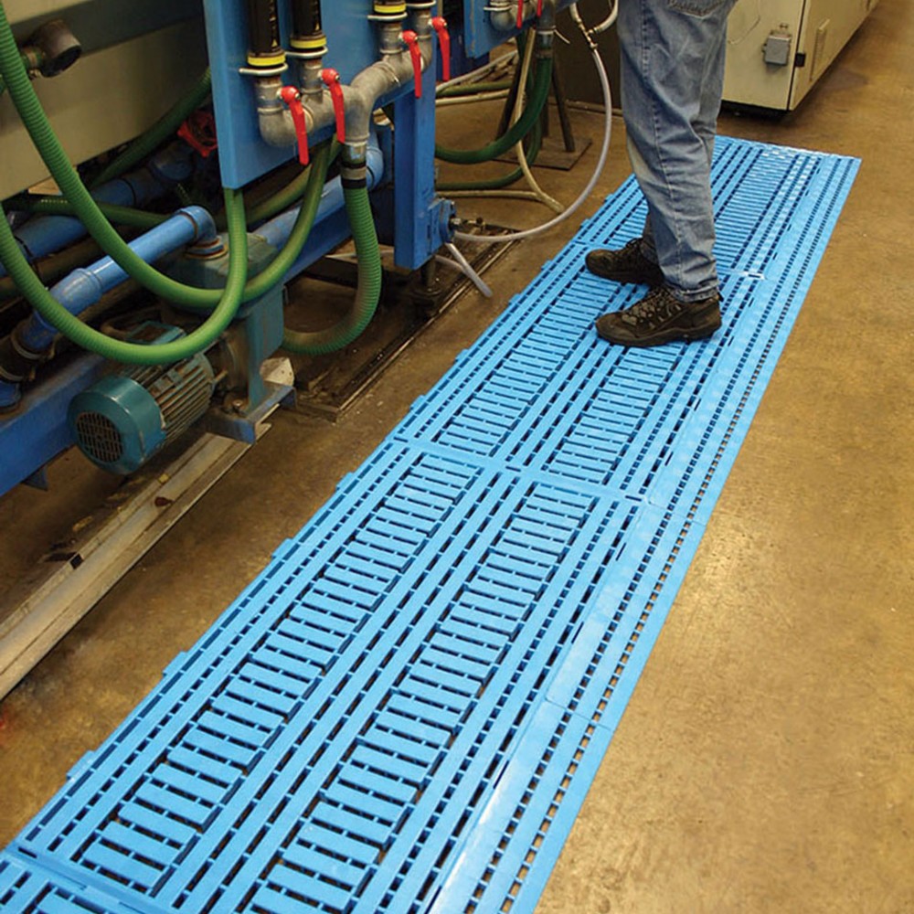 Číslo obrázku produktu 2: COBA Pracovní rohož, PE, Š×H 600 × 1200 mm, modrá