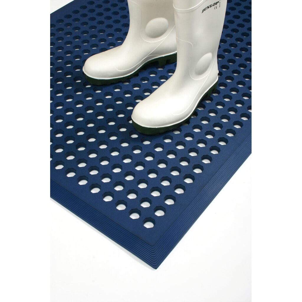 COBA Protiskluzová rohož Worksafe, ŠxH 900 x 1500 mm, modrá Číslo obrázku produktu 4: COBA Protiskluzová rohož Worksafe, ŠxH 900 x 1500 mm, modrá