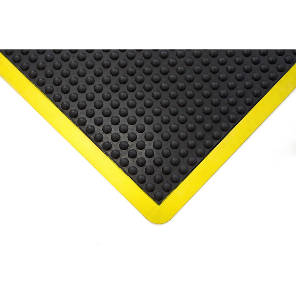 COBA Protiúnavová rohož Bubblemat Safety, ŠxH 900 x 1200 mm, černá/žlutá Číslo obrázku produktu 2: COBA Protiúnavová rohož Bubblemat Safety, ŠxH 900 x 1200 mm, černá/žlutá