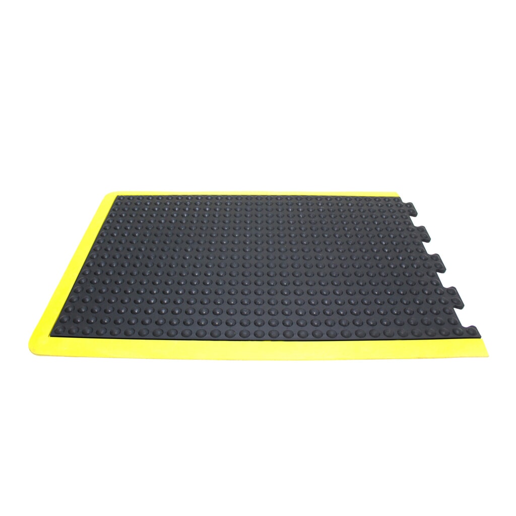 Obrázek produktu: COBA Protiúnavová rohož Bubblemat Safety, koncový dílec, ŠxH 600 x 900 mm, černá/žlutá