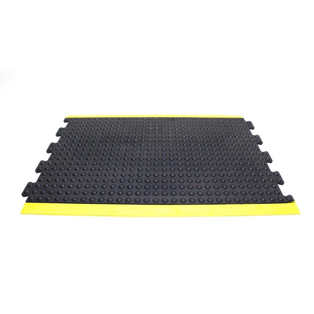 COBA Protiúnavová rohož Bubblemat Safety, středový dílec, ŠxH 600 x 900 mm, černá/žlutá Obrázek produktu: COBA Protiúnavová rohož Bubblemat Safety, středový dílec, ŠxH 600 x 900 mm, černá/žlutá