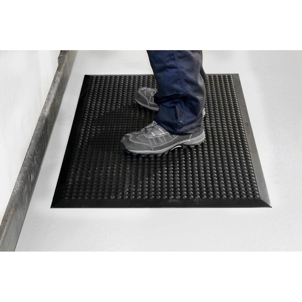 COBA Protiúnavová rohož COBAelite® Bubble, ŠxH 600 x 900 mm, černá Číslo obrázku produktu 3: COBA Protiúnavová rohož COBAelite® Bubble, ŠxH 600 x 900 mm, černá
