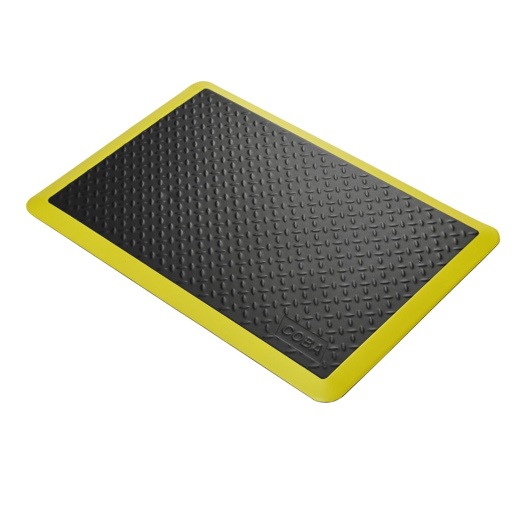 COBA Protiúnavová rohož COBAelite® Diamond, ŠxH 600 x 900 mm, černá Obrázek produktu: COBA Protiúnavová rohož COBAelite® Diamond, ŠxH 600 x 900 mm, černá
