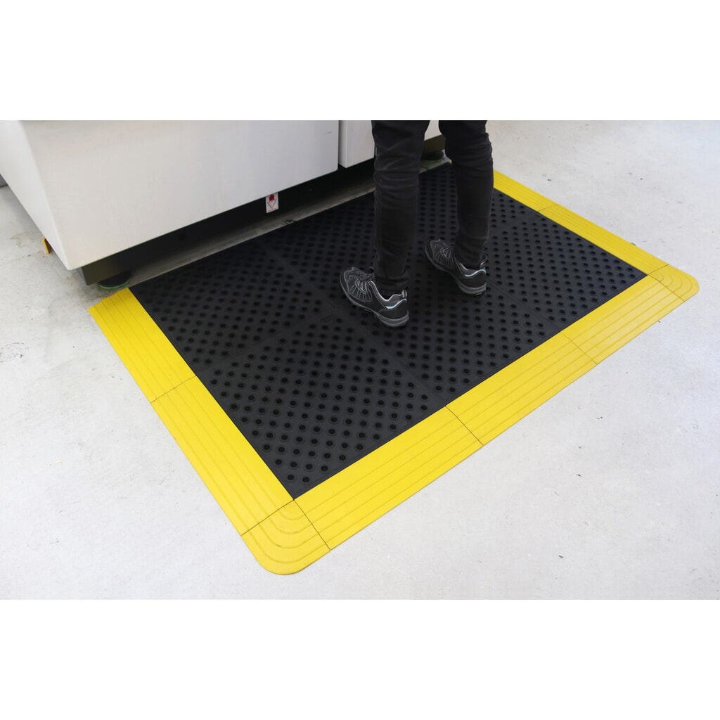 COBA Protiúnavová rohož Fatigue Lock Premium, děrovaná, ŠxH 500 x 500 mm, černá Číslo obrázku produktu 3: COBA Protiúnavová rohož Fatigue Lock Premium, děrovaná, ŠxH 500 x 500 mm, černá