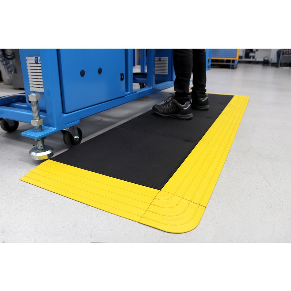 Číslo obrázku produktu 3: COBA Protiúnavová rohož Fatigue Lock Premium, neděrovaná, ŠxH 500 x 500 mm, černá