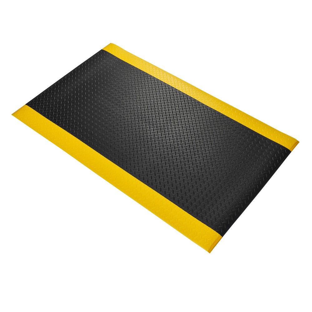 Číslo obrázku produktu 1: COBA Protiúnavová rohož Orthomat® Diamond, ŠxH 900 x 1500 mm, černá/žlutá