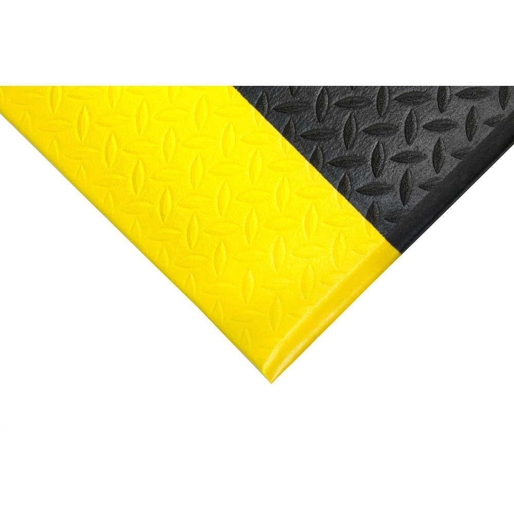 Číslo obrázku produktu 3: COBA Protiúnavová rohož Orthomat® Diamond, ŠxH 900 x 1500 mm, černá/žlutá