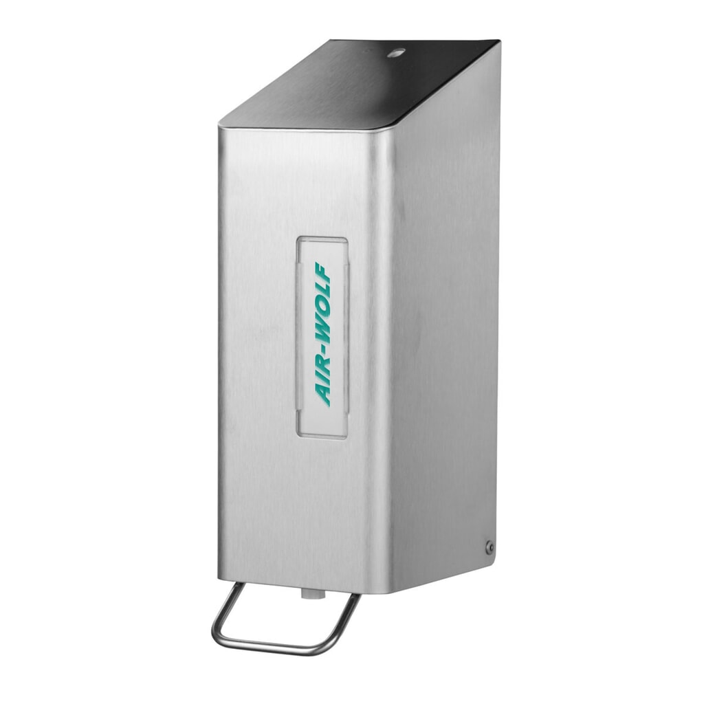 Dávkovač mýdla a dezinfekčního prostředku Air-Wolf pro 600 ml krému na mytí rukou nebo dezinfekčního prostředku Obrázek produktu: Dávkovač mýdla a dezinfekčního prostředku Air-Wolf pro 600 ml krému na mytí rukou nebo dezinfekčního prostředku