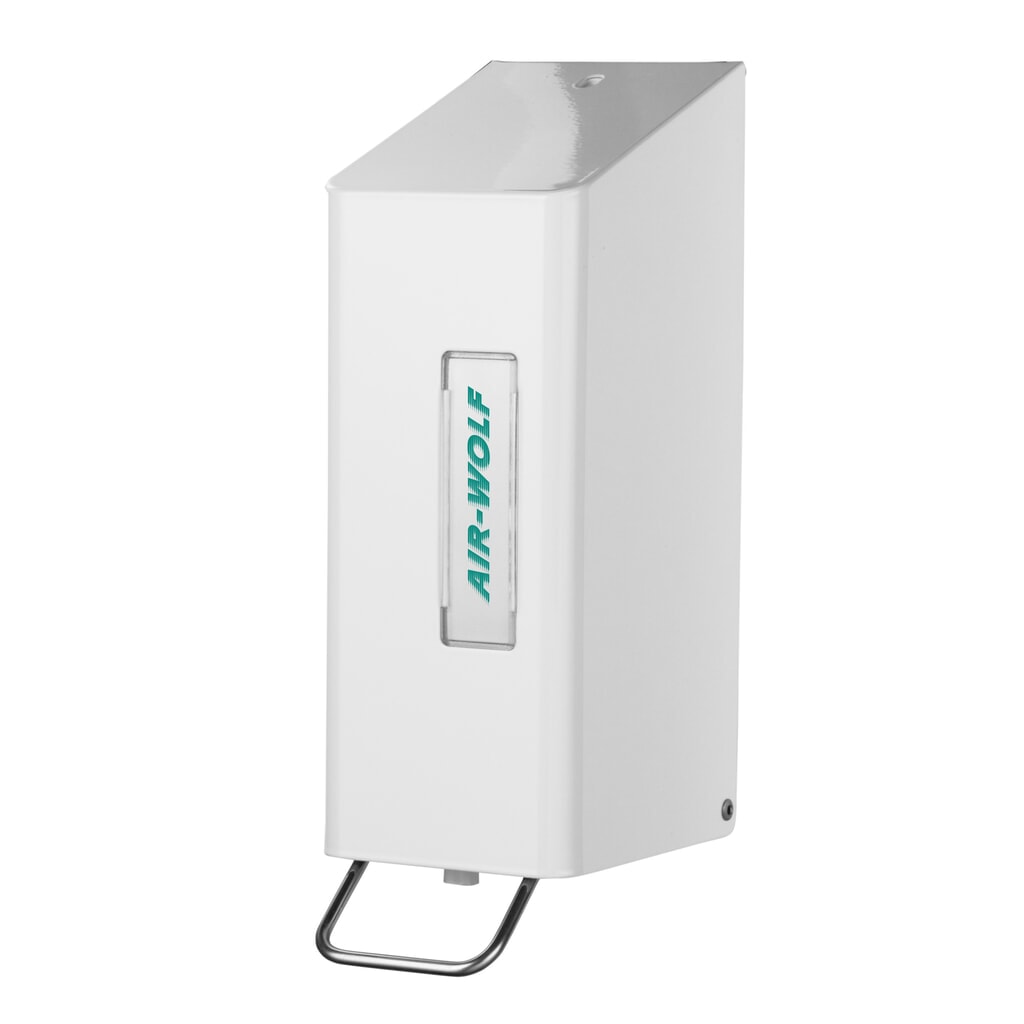 Dávkovač mýdla a dezinfekčního prostředku Air-Wolf pro 600 ml krému na mytí rukou nebo dezinfekčního prostředku Obrázek produktu: Dávkovač mýdla a dezinfekčního prostředku Air-Wolf pro 600 ml krému na mytí rukou nebo dezinfekčního prostředku
