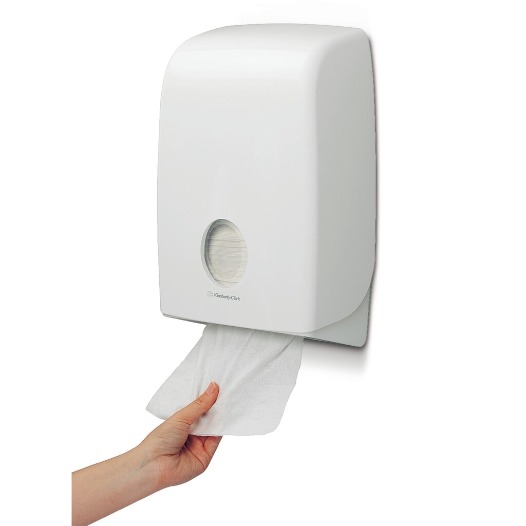 Dávkovač ručníků Kimberly-Clark®, jednoduché prostěradlo Obrázek produktu: Dávkovač ručníků Kimberly-Clark®, jednoduché prostěradlo