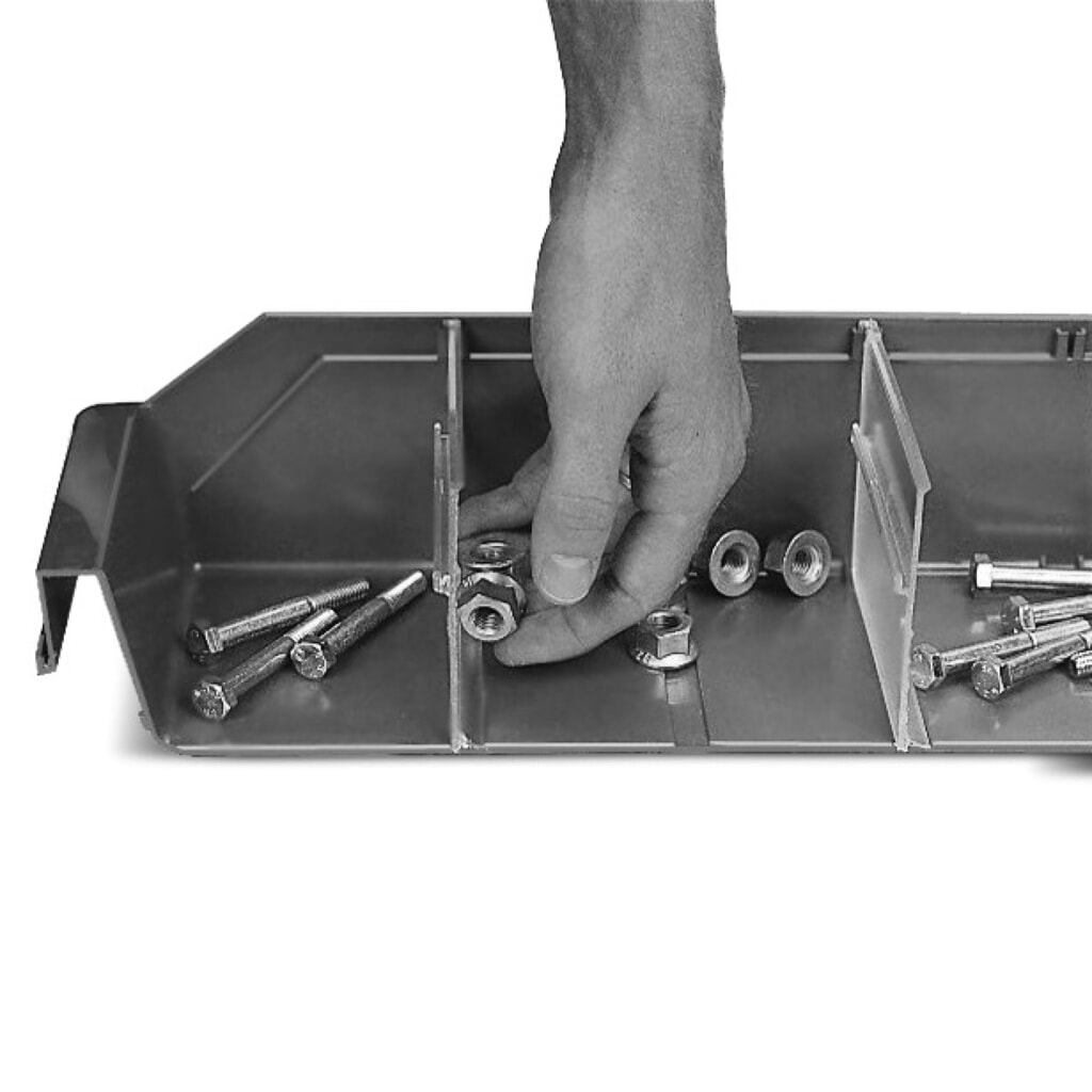 Obrázek produktu: Dělicí příčka do regálových boxů s průzorem, ŠxV 180 x 95 mm