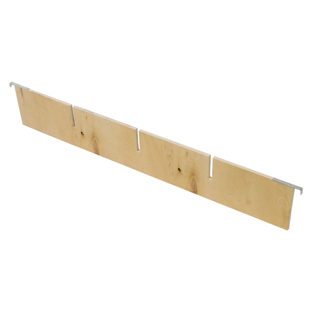Číslo obrázku produktu 1: Podélný dřevěný rámový dělič 3 mlýny DxŠxV 1160 x 12 x 190 mm