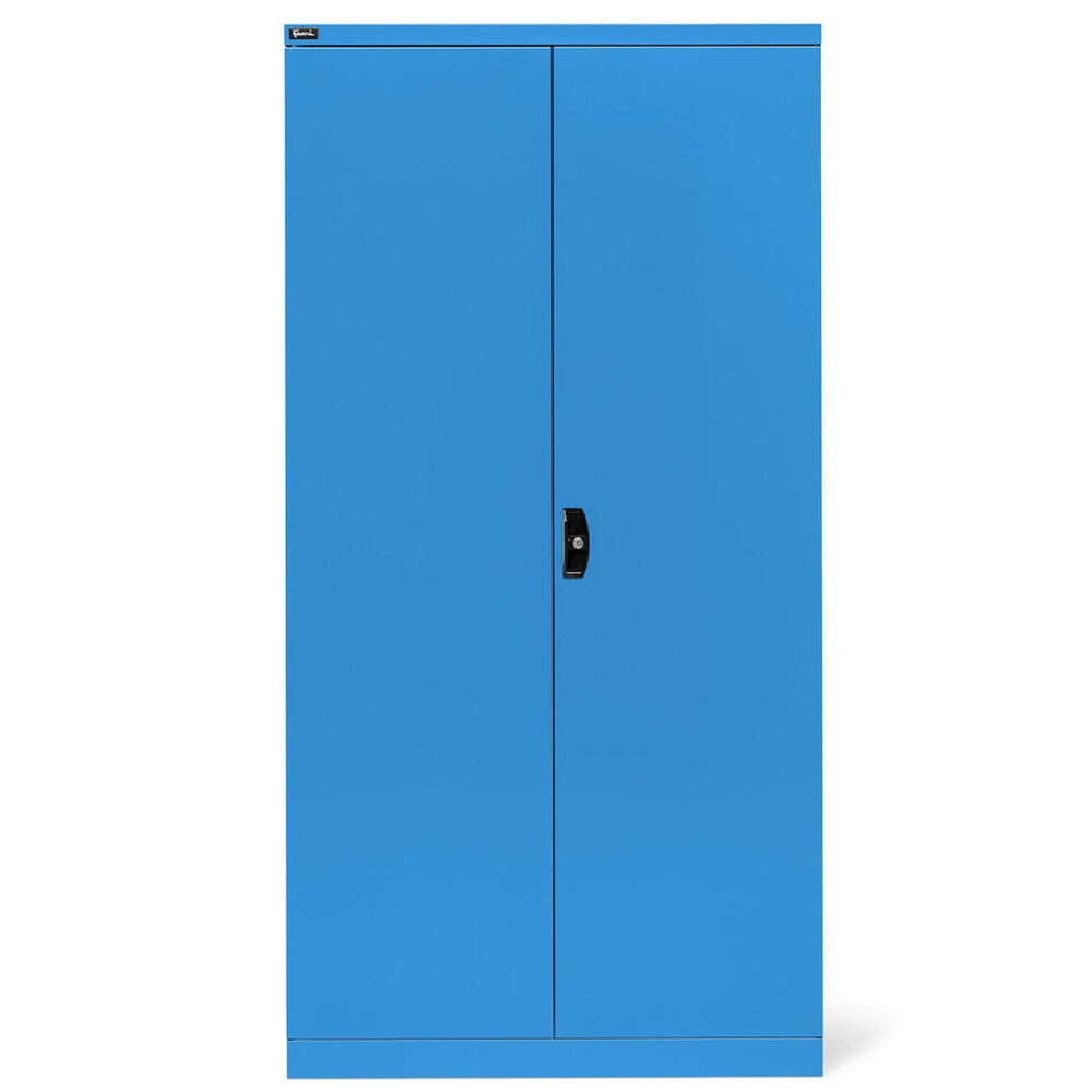 Číslo obrázku produktu 2: Skříň s křídlovými dveřmi Fami PERFOM, 3 zásuvky, 4 police, VxŠxH 2000 x 1023 x 726 mm, světle modrá