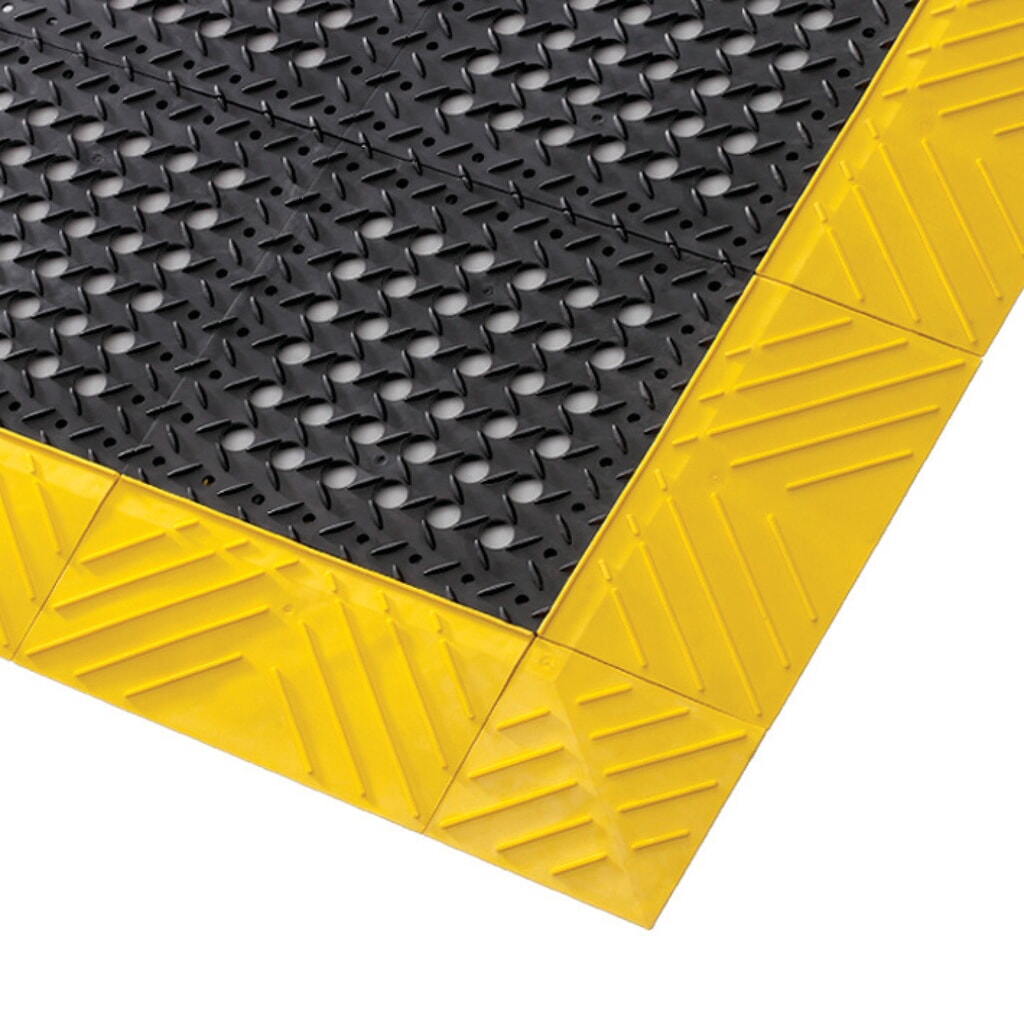 Číslo obrázku produktu 6: Dlaždice pro modulární podlahový systém, PVC, děrovaná, ŠxH 305 x 305 mm, černá