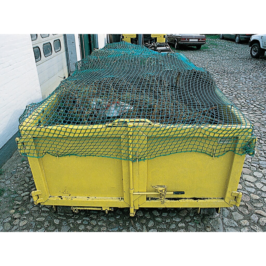 Síť na pokrytí kontejnerů Dolezych, bezuzlový, obvodový okraj, velikost ok 45 mm, rozměry 3,0 x 3,50 m Obrázek produktu: Síť na pokrytí kontejnerů Dolezych, bezuzlový, obvodový okraj, velikost ok 45 mm, rozměry 3,0 x 3,50 m
