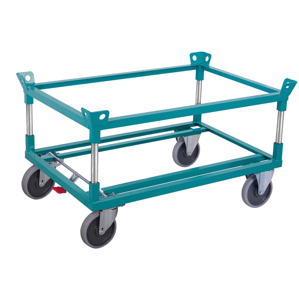dolly Ameise®, s úlovky, nákladní konstrukční výška 650 mm, pneumatiky TPE Obrázek produktu: dolly Ameise®, s úlovky, nákladní konstrukční výška 650 mm, pneumatiky TPE