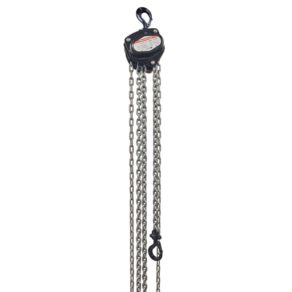 Obrázek produktu: Ruční řetězový kladkostroj Dolezych Black Series, TK 500 kg, délka 1,50 m