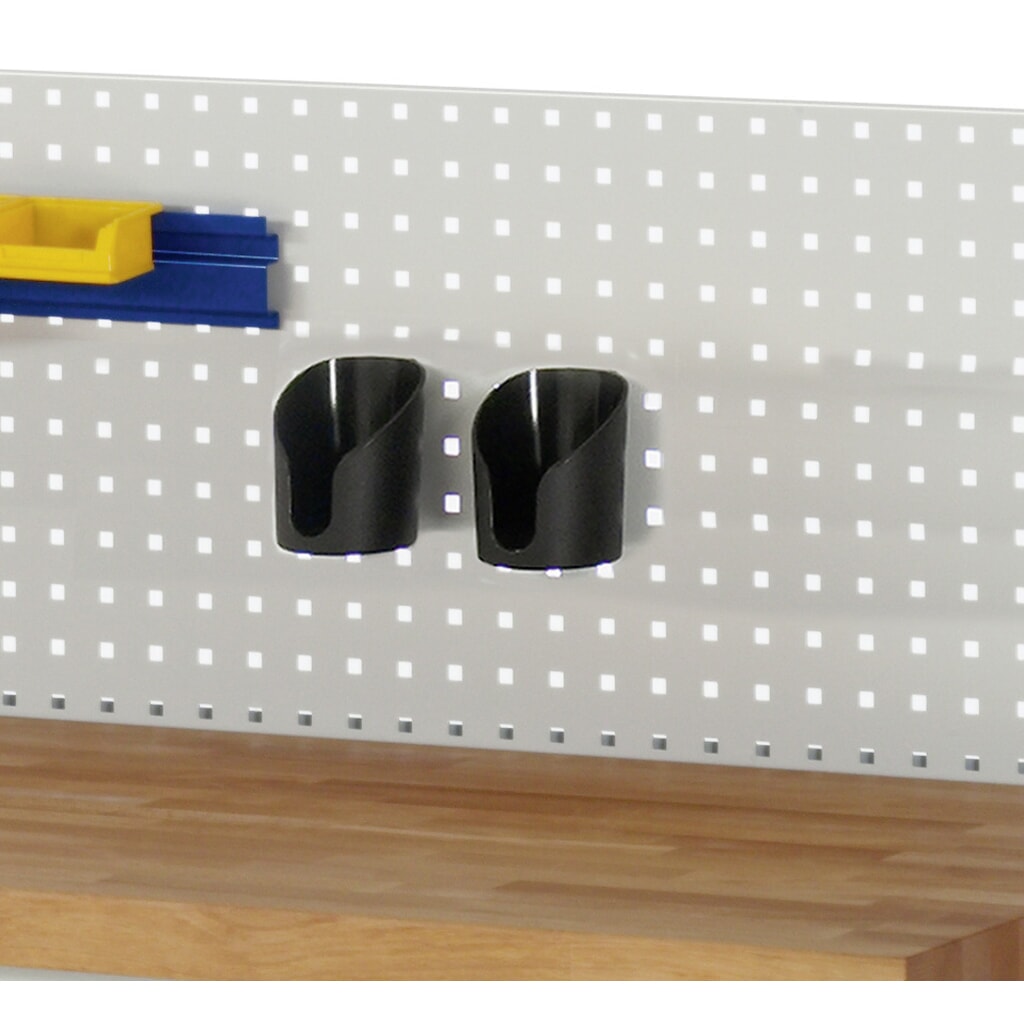 Držák lahví pro děrovanou desku, VxŠxH 120 x 80 x 80 mm Obrázek produktu: Držák lahví pro děrovanou desku, VxŠxH 120 x 80 x 80 mm