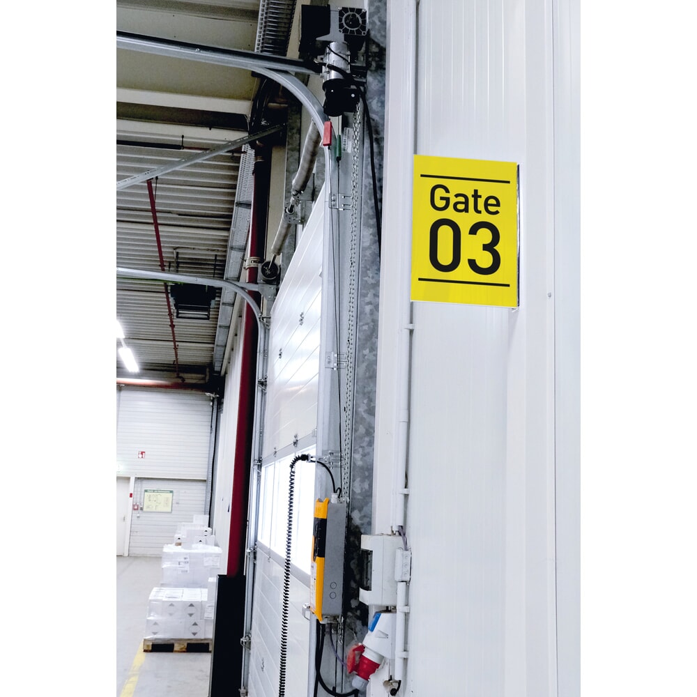 Číslo obrázku produktu 5: DURABLE označení regálů, magnetický uličkový štítek, A4 na výšku