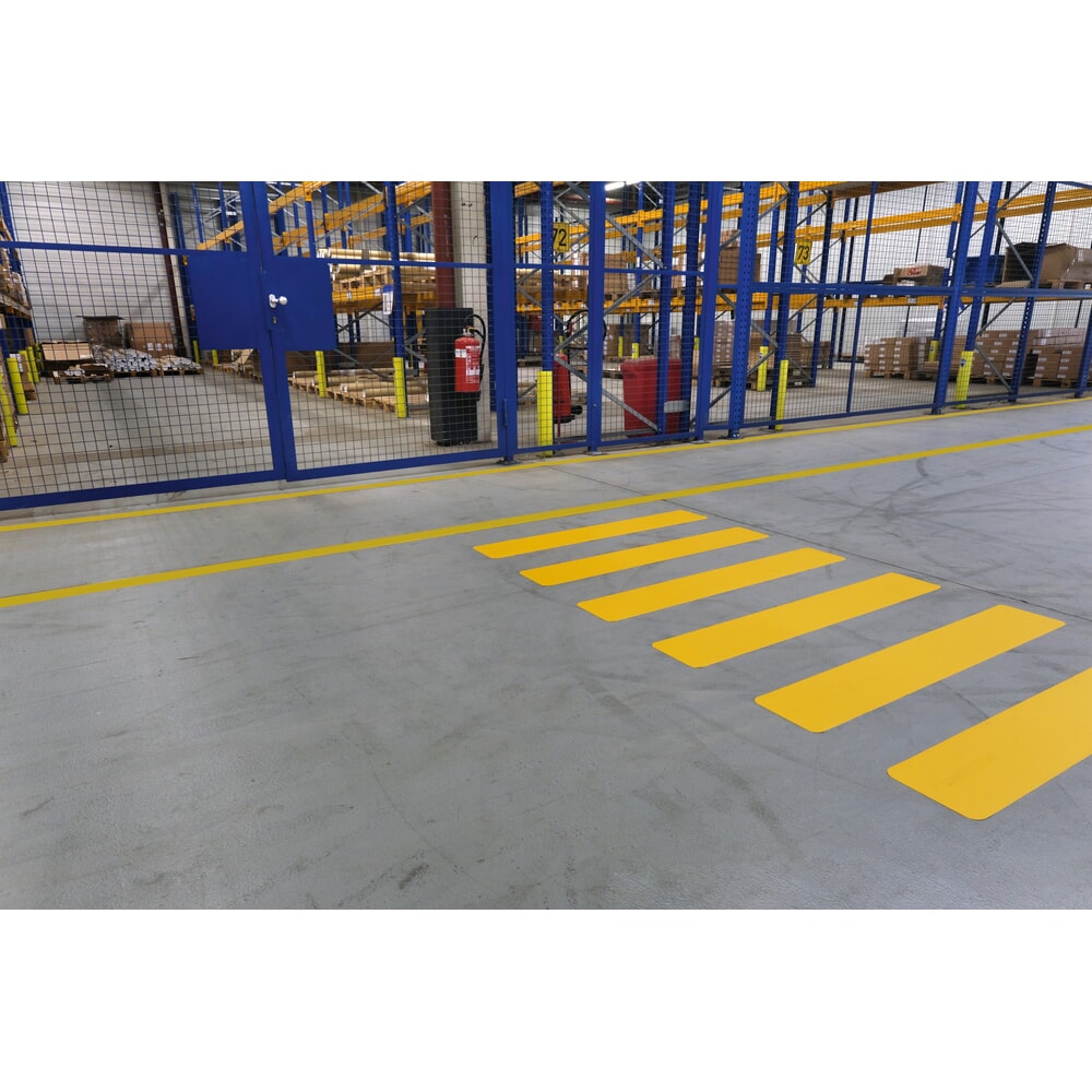 Číslo obrázku produktu 2: DURABLE páska na značení podlah Zebrastreifen 120 x 20 cm, žlutý náhradní proužek