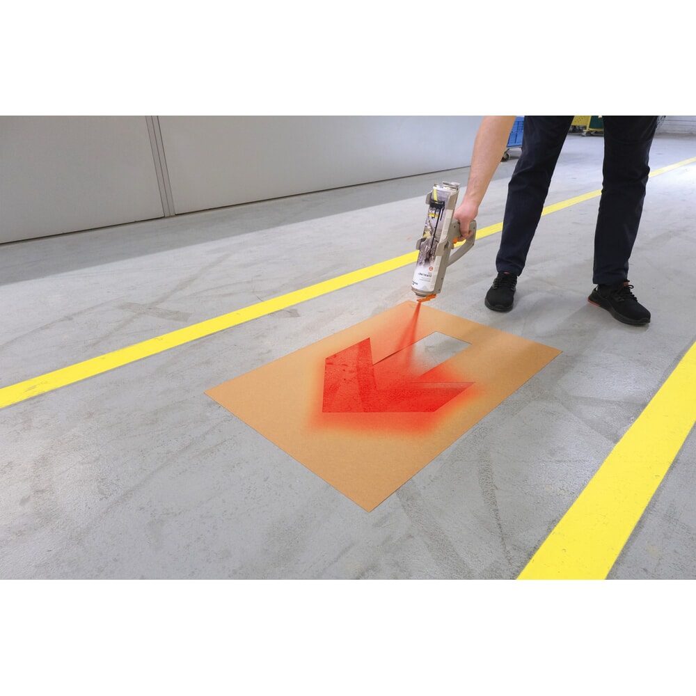 Číslo obrázku produktu 5: DURABLE pistole na značení podlah DURALINE® EasyMover, pro šablonové značení