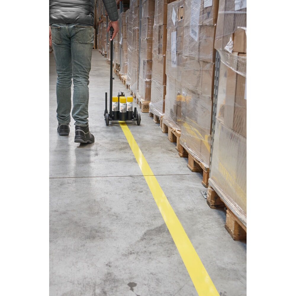 Číslo obrázku produktu 3: DURABLE barva na značení podlah ve spreji DURALINE®, pro vnitřní i venkovní použití, 750 ml, žlutá